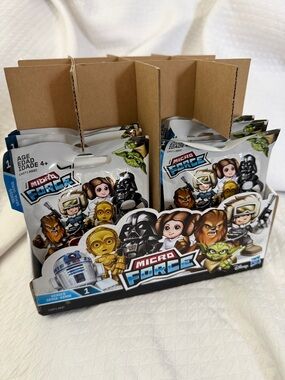Rare! Star Wars Micro Force Series 1 + Full Display Box 24 Blind Bags Sealed